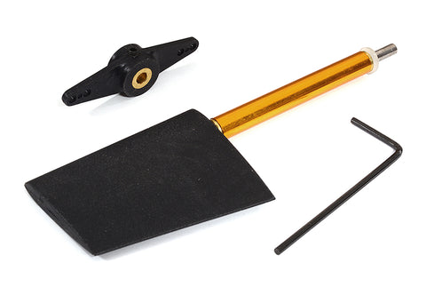 Nylon Rudder Assembly Height=44mm w/ Steering Arm 2mm Hole for RC Boat