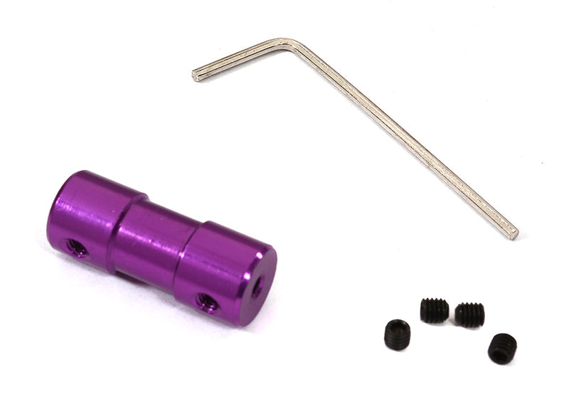 Billet Machined Motor Coupler L=25mm 2.3mm Shaft to 4mm Shaft for RC Boat