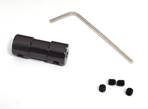 Billet Machined Motor Coupler L=25mm 4mm Shaft to 4mm Shaft for RC Boat