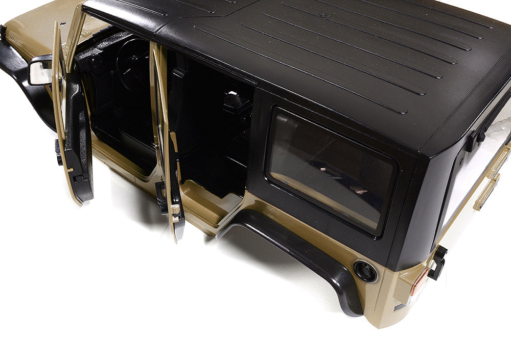 Realistic JW10-S Hard Plastic Body Kit for 1/10 Crawler WB=313mm (Matte Brown)