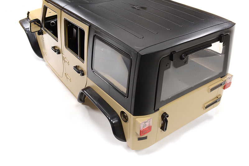 Realistic JW10-S Hard Plastic Body Kit for 1/10 Crawler WB=313mm (Matte Brown)