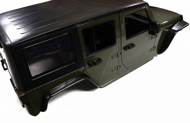 Realistic JW10-S Hard Plastic Body Kit for 1/10 Crawler WB=313mm (Matte Green)