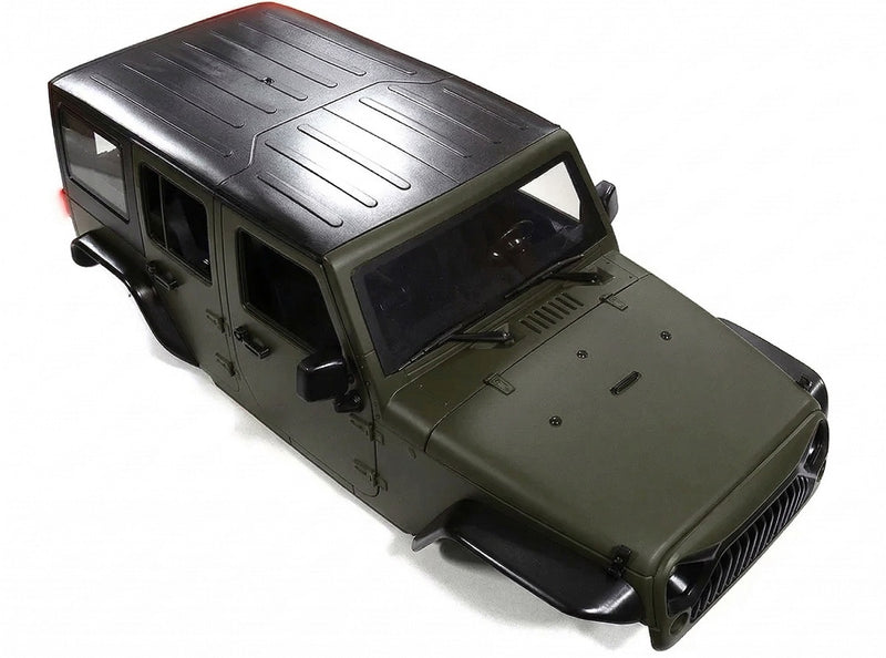Realistic JW10-S Hard Plastic Body Kit for 1/10 Crawler WB=313mm (Matte Green)