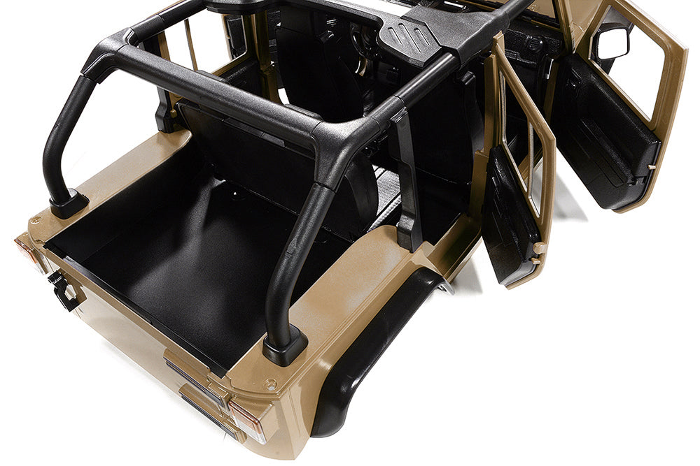 Realistic JW10-C Hard Plastic Body Kit for 1/10 Crawler WB=313mm (Matte Brown)