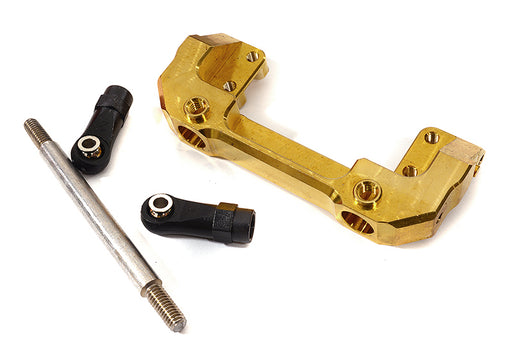 Brass Alloy Front Bumper Mount w/ Steering Servo Mount for Axial 1/10 SCX10 III