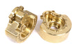 Machined Brass Alloy 93g Each Portal Cover (2) for Traxxas TRX-4 Scale Crawler