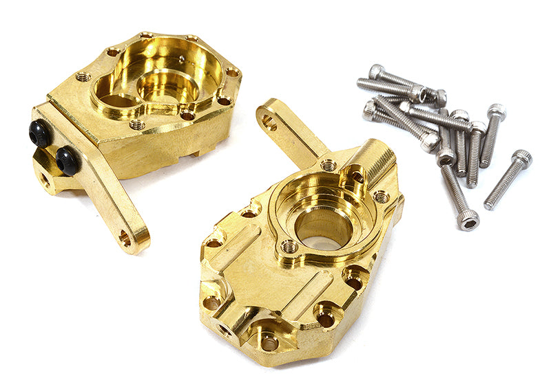 Brass Alloy 73g Each Front Inner Portal Drive Housings for Traxxas TRX-4 Crawler