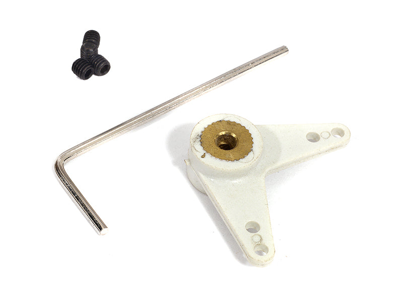 Nylon L-Shape Steering Arm 3mm Shaft Size L=25mm 2mm Hole for RC Boats