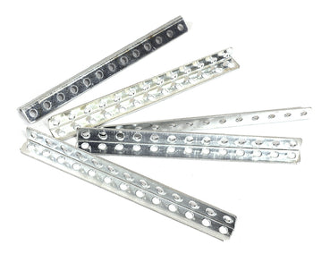 Metal L-Shape Slotted Right Angle Bar Bracket (5) L=65mm for DIY Toys