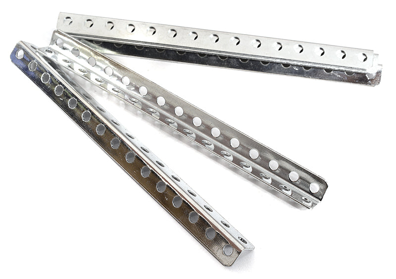 Metal L-Shape Slotted Right Angle Bar Bracket (5) L=75mm for DIY Toys