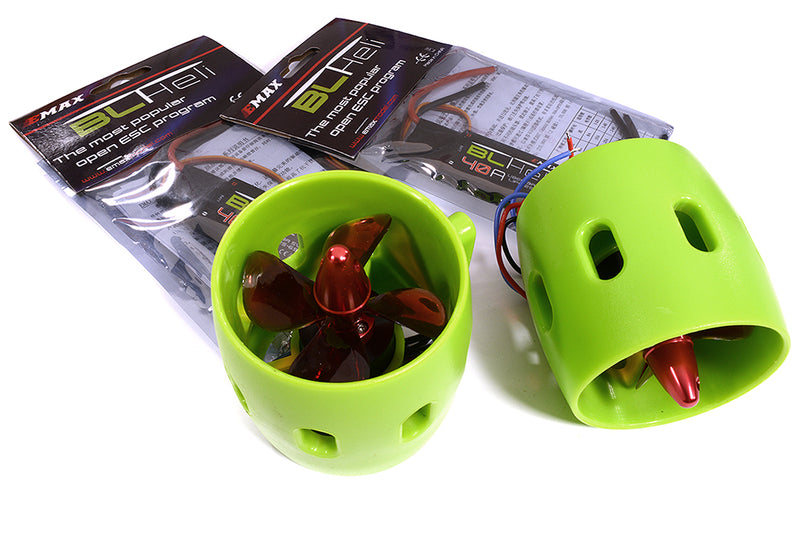 Dual Underwater Brushless Propulsion Device 75x74mm I.D.=60mm w/Esc for RC Boats