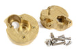 CNC Machined Brass 95g Each Portal Cover (2) Steering Blocks for Axial SCX10 III