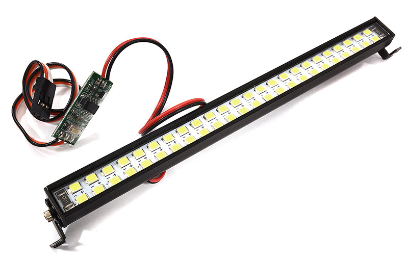 White LED Light Bar On/Off/Flash w/ 3 Modes for Traxxas, Axial & Tamiya RC 148mm