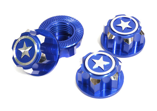 Billet Machined 17mm Hex Wheel Nuts (4) for Traxxas 1/10 & 1/8 Scale