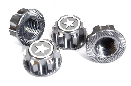 Billet Machined 17mm Hex Wheel Nuts (4) for Traxxas 1/10 & 1/8 Scale