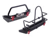 Realistic 1/10 Front & Rear Bumper w/ Spare Tire Mount for Traxxas TRX-4, SCX-10