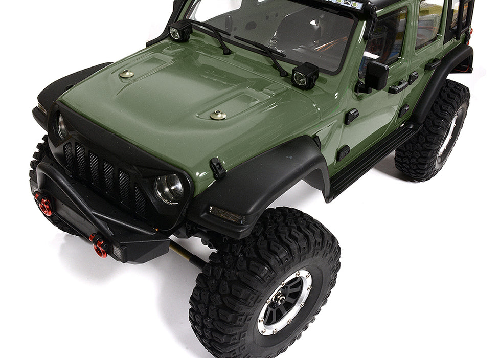 Realistic 1/10 Scale Off-Road Crawler JW10-P RTR in Dark Green, 2.4GHz