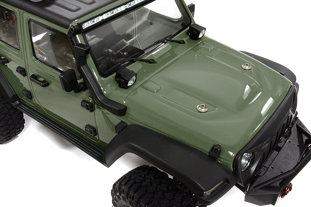 Realistic 1/10 Scale Off-Road Crawler JW10-P RTR in Dark Green, 2.4GHz