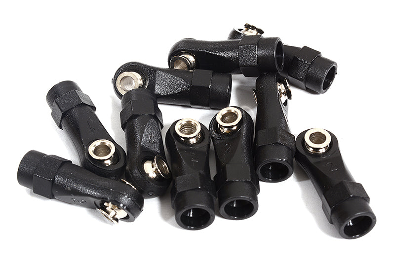 M4 Size Straight 24mm Length Ball Ends Type Tie Rod Ends, w/ 3mm Ball Links