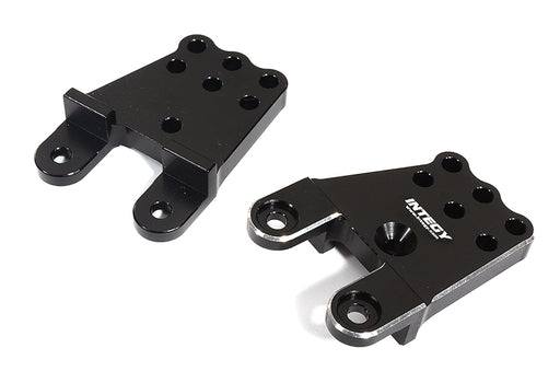 Black Billet Machined Shock Towers for Tamiya CC02 Scale Off-Road Vehicle