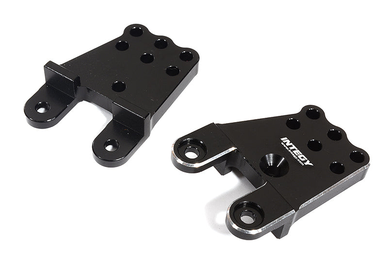 Black Billet Machined Shock Towers for Tamiya CC02 Scale Off-Road Vehicle