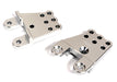 Silver Billet Machined Shock Towers for Tamiya CC02 Scale Off-Road Vehicle