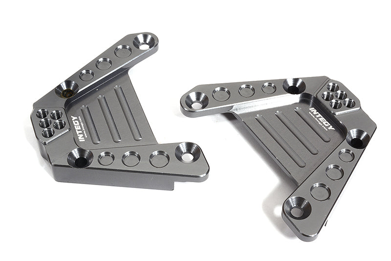 Gunmetal Billet Machined Rear Shock Towers for Axial 1/10 SCX10 III