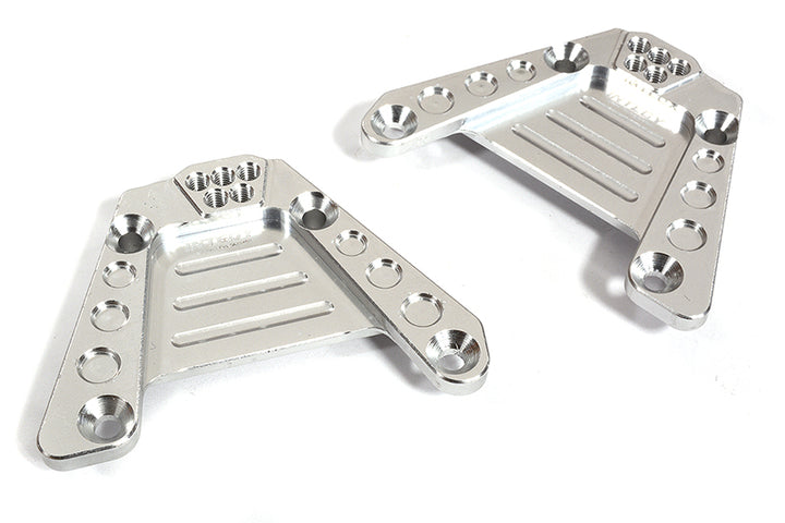 Billet Machined Silver Rear Shock Towers for Axial 1/10 SCX10 III