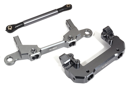 Machined F&R Bumper Mounts w/ Steering Servo Mount & Linkage for Axial SCX10 III