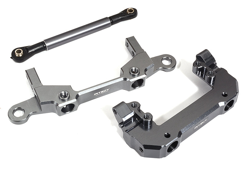 Machined F&R Bumper Mounts w/ Steering Servo Mount & Linkage for Axial SCX10 III