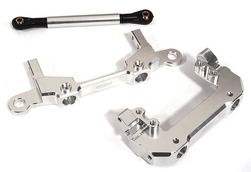 Machined F&R Bumper Mounts w/ Steering Servo Mount & Linkage for Axial SCX10 III