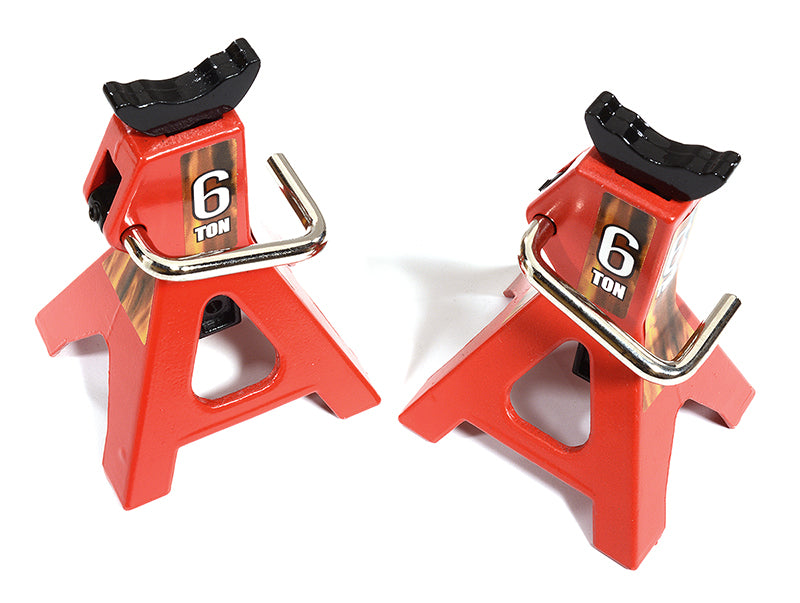 Realistic Model 6 Ton Jack Stands (2) for 1/10, 1/8 Scale & Rock Crawler