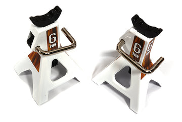 Realistic Model 6 Ton Jack Stands (2) for 1/10, 1/8 Scale & Rock Crawler