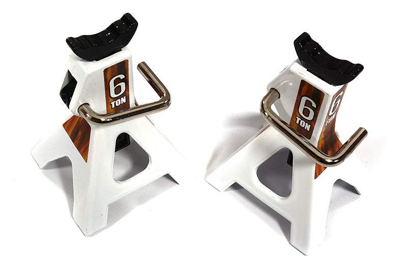 Realistic Model 6 Ton Jack Stands (2) for 1/10, 1/8 Scale & Rock Crawler