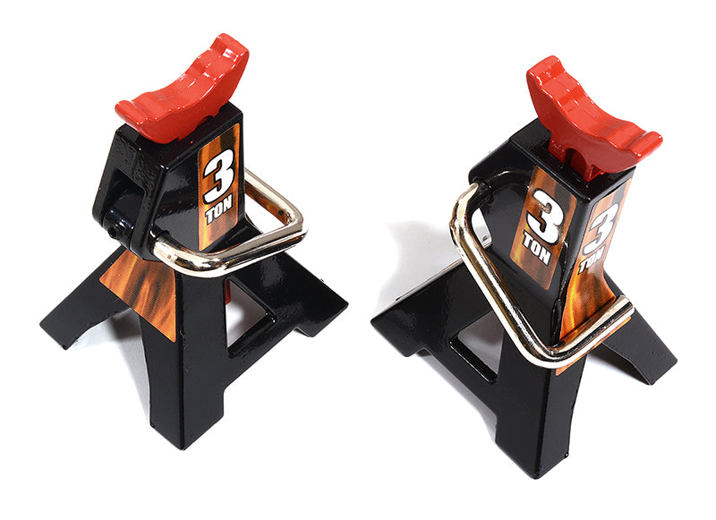 Realistic Model 3 Ton Jack Stands (2) for 1/10, 1/8 Scale & Rock Crawler