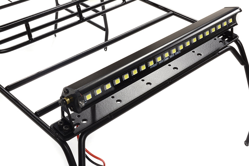 Realistic Steel Outer Roll Cage 320x160x140mm w/ LED Light Bar for JW10-S Body