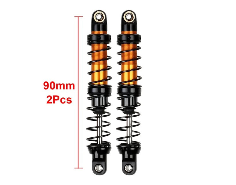 90mm Billet Machined Alloy Shocks for Axial 1/10 SCX-10, SCX10 II & SCX10 III