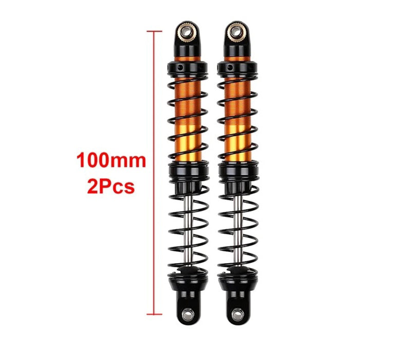 100mm Billet Machined Alloy Shocks for 1/10 Scale Crawler Off-Road Truck