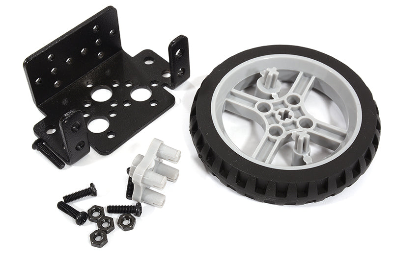 High Torque 25kg Continuous Rotation Servo with Drive Wheel in  Metal Gear