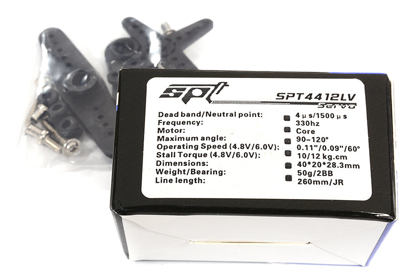 SPT4412LV 12kg MG 40x20x28mm Low Profile Servo w/ Horn