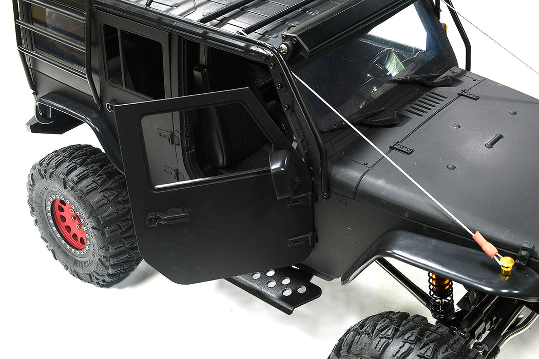 Realistic 1/10 Custom Scale Black Crawler JW10-S+Cage 2.4GHz Radio Control RTR