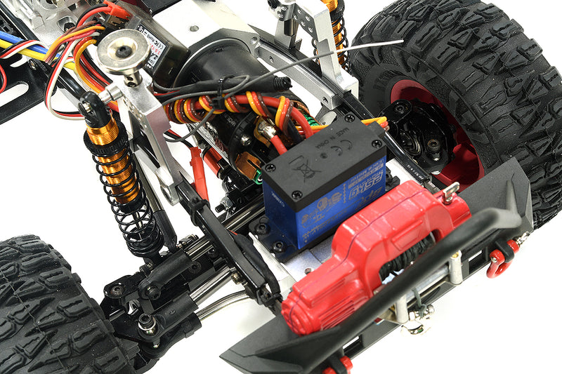 Realistic 1/10 Custom Scale Black Crawler JW10-S+Cage 2.4GHz Radio Control RTR