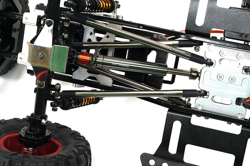 Realistic 1/10 Custom Scale Black Crawler JW10-S+Cage 2.4GHz Radio Control RTR | Trail Racer 4WD Scale ARTR