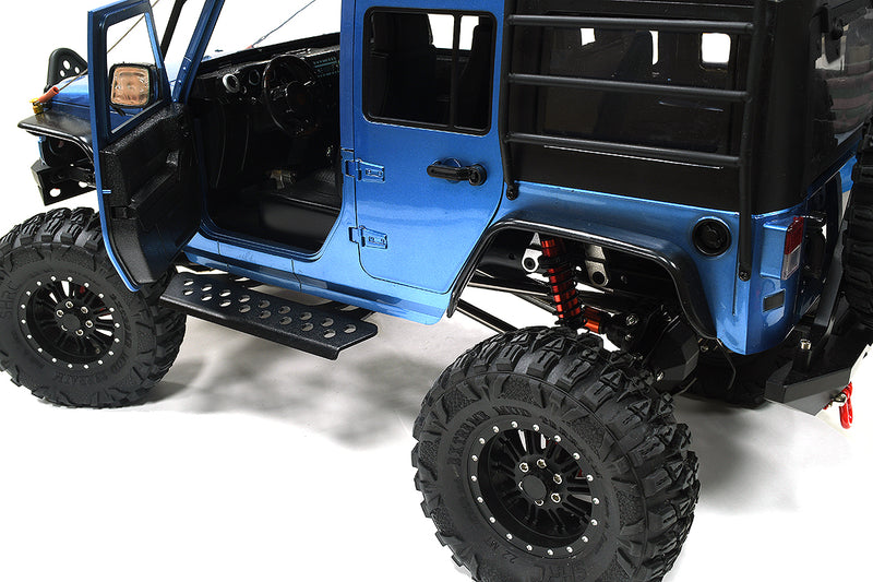 Realistic 1/10 Custom Scale Blue Crawler JW10-S+Cage 2.4GHz Radio Control RTR | Trail Racer 4WD Scale ARTR