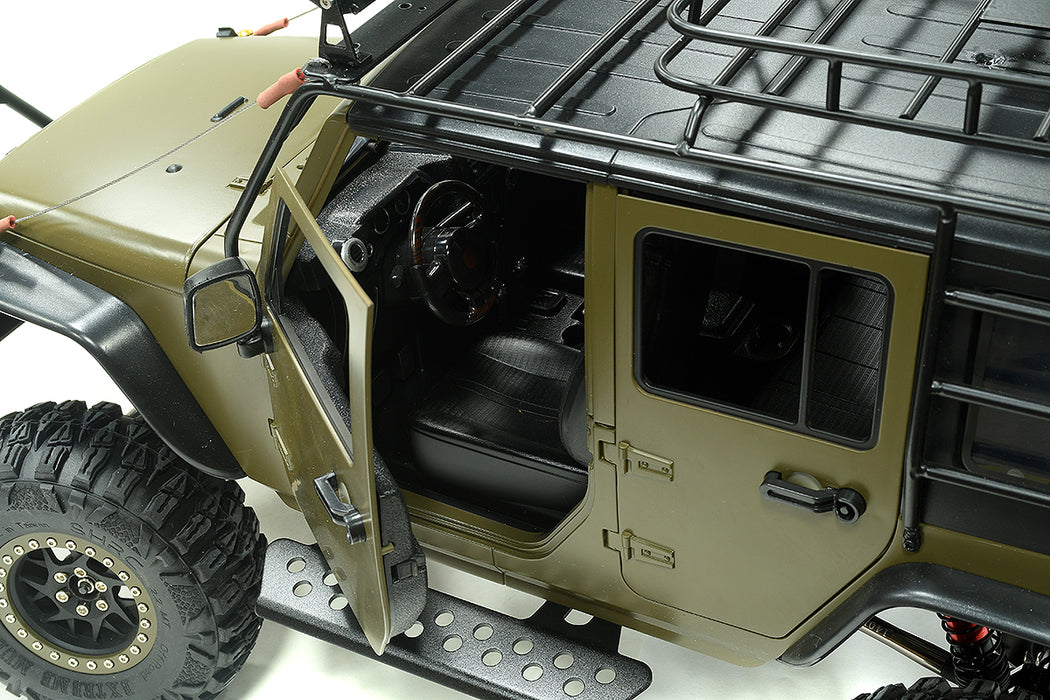 Realistic 1/10 Custom Scale Green Crawler JW10-S+Cage 2.4GHz Radio Control RTR