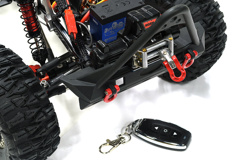 Realistic 1/10 Scale Custom Crawler RC Truck with Cage, 2.4GHz RTR | Trail Racer 4WD Scale ARTR
