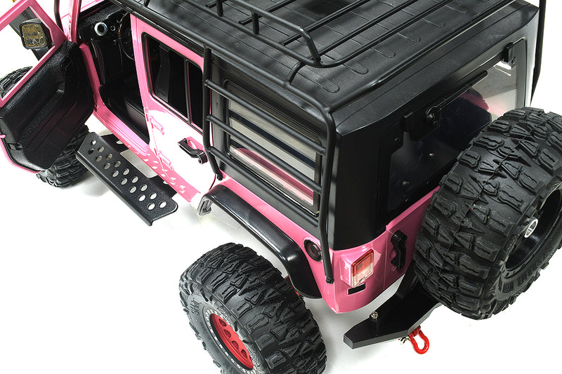 Realistic 1/10 Custom Scale Crawler JW10-S+Cage 2.4GHz Radio Control RTR - Pink | Trail Racer 4WD Scale ARTR