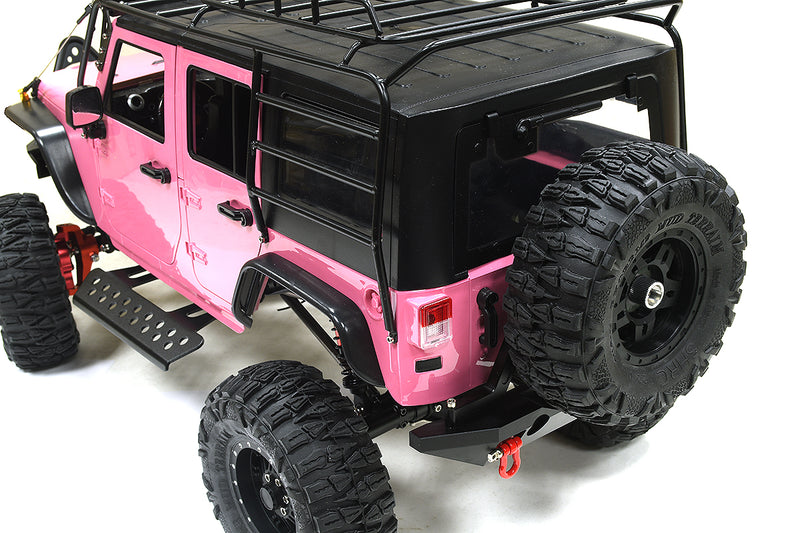 Realistic 1/10 Custom Scale Crawler JW10-S+Cage 2.4GHz Radio Control RTR - Pink | Trail Racer 4WD Scale ARTR