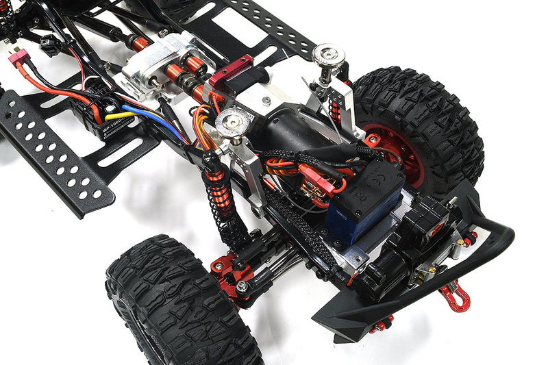 Realistic 1/10 Custom Scale Crawler JW10-S+Cage 2.4GHz Radio Control RTR - Pink | Trail Racer 4WD Scale ARTR
