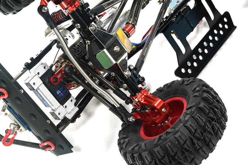 Realistic 1/10 Custom Scale Crawler JW10-S+Cage 2.4GHz Radio Control RTR - Pink | Trail Racer 4WD Scale ARTR